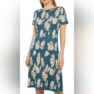 Misook Soft Knit Floral Sheath Dress